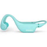 Casti Audio pentru copii Philips TAK4607GR/00, Conductie Osoasa, Bluetooth, Waterproof, Verde
