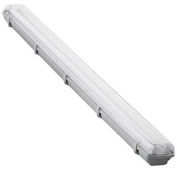 Corp de iluminat liniar pentru tub fluorescent, 2x36W, 120 cm, Alb, Rece, IP65