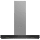 Hota Decorativa GRUNDIG GDKP5464BBSC, 1 motor, 700 m3/h, L 90 cm, Negru-Inox