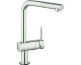 Baterie Bucatarie Cu Dus Extractibil Grohe Minta Touch 31360 Inox Mat