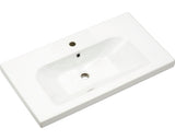 Lavoar Ceramic Pelipal Carina, cu Montare pe Mobila, 83 cm, Alb