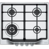 Plita incorporabila Franke FHTL 604 3G TC XT C, Gaz, 4 Arzatoare, Tripla Coroana, Aprindere electronica, Valva de siguranta, Arzatoare si gratare fonta, 60 cm, Microdekor, Inox