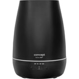 Umidificator Concept ZV1021, 12 W, Rezervor 0.3 l, Umidificare 45 ml/h, Aromaterapie, Temporizator, Negru