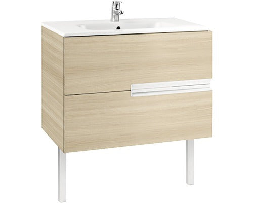 Baza Lavoar Roca Victoria N Stejar, cu Lavoar, 80 cm, Crem