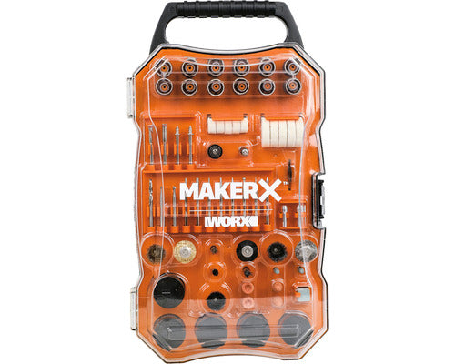Set Accesorii Pentru Polizor Drept Biax Worx Makerx Wx739,201 Piese
