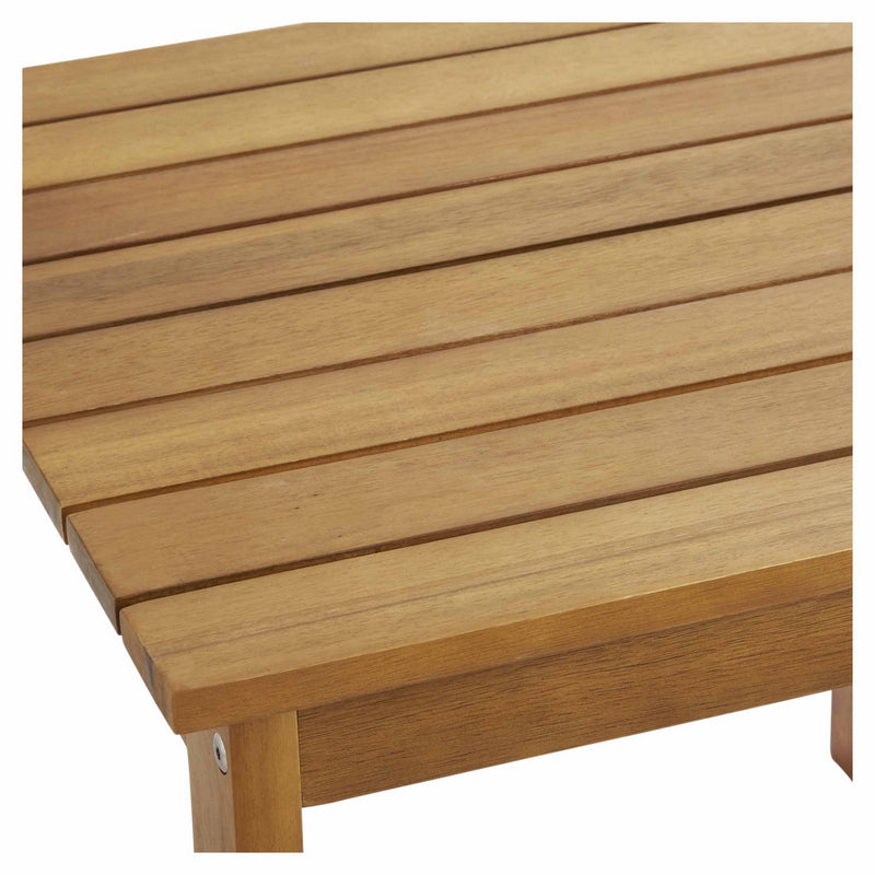 Masuta de gradina LikeSmart, lemn, culoare maro, 47 x 47 x 40 cm