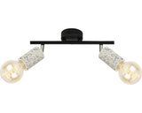 Sina Spoturi Simply E27 Max. 2x40w, Negru/Gri Beton