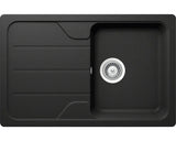 Chiuveta Bucatarie Cu O Cuva Schock Formhaus D-100s 78x50 Cm, Cu Picurator, Reversibila, Cristalite Nero