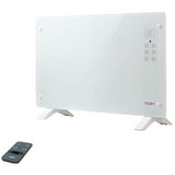 Convector electric de podea TESY CN 205 EASLFR, 2000 W, 2 trepte de putere, Suprafata de sticla, display LCD cu Touch Screen