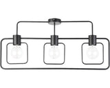 Lustra Fredo E27 Max. 3x60w, Negru