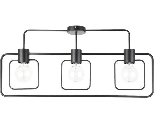 Lustra Fredo E27 Max. 3x60w, Negru