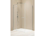 Perete Frontal Pentru Cabina Dus Arta Kdj Ii 140 Stanga, 50x200 Cm, Sticla Securizata Transparenta, Profil Crom