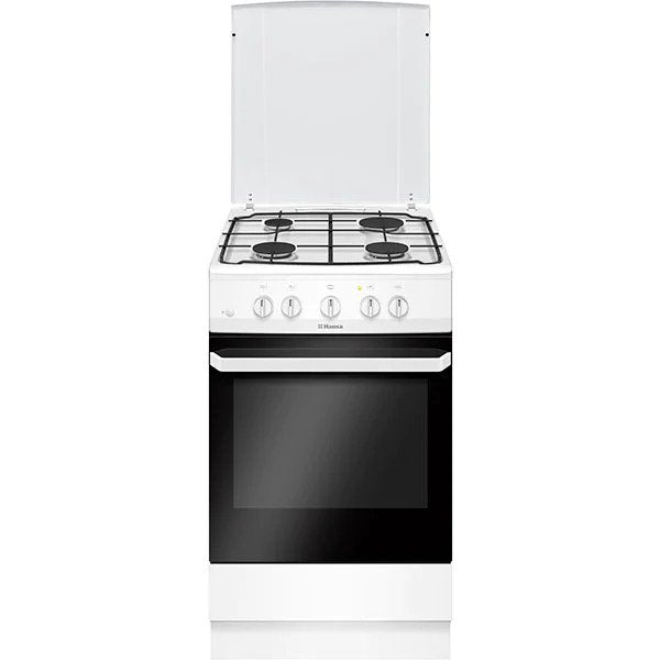 Aragaz HANSA FCGW51099, 4 arzatoare, Gaz, 50 cm, Alb
