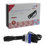 Lanterna LED reincarcabila Well Space, 10W, 600 lm, Li-Ion 1200mAh, Aluminiu