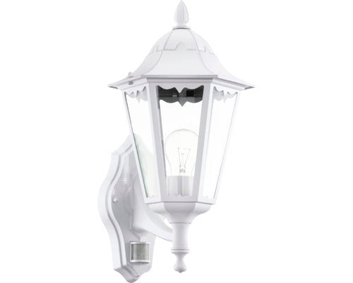 Aplica Felinar In Sus Navedo E27, Senzor De Miscare, Pentru Exterior Ip44, Alb