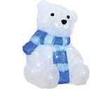 Urs Polar Lumineo 40 Led-uri H 27, 5 Cm Alb Rece