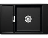 Chiuveta Bucatarie Cu O Cuva Schock Mono D-100xs 78x51 Cm, Cu Picurator, Reversibila, Cristadur Magma