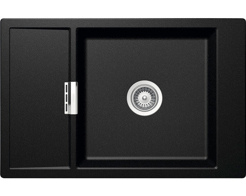 Chiuveta Bucatarie Cu O Cuva Schock Mono D-100xs 78x51 Cm, Cu Picurator, Reversibila, Cristadur Magma
