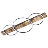 Plafoniera EGLO BOYAL 99413, LED, 36W, 5100 lm, 3000K, IP20, otel, lemn, negru, maro rustic, 101 x 40 x 9.5 cm, IP20