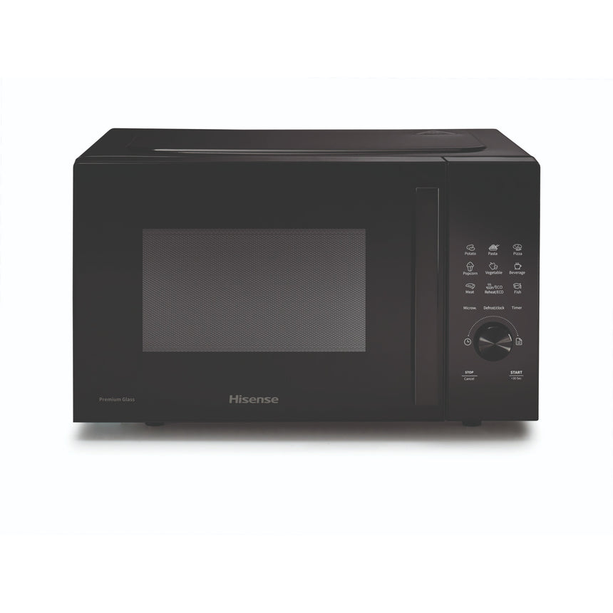 Cuptor cu microunde Hisense 800 W mod economic, control digital, 23 l capacitate mare, negru