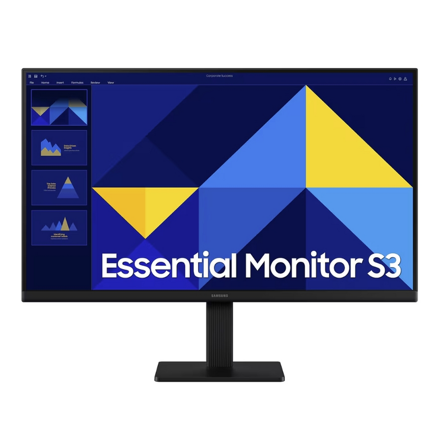 Monitor LED IPS Samsung Essential S3 S30GD 27", FHD (1920 x 1080), 100Hz, 5ms, interfata HDMI/D-Sub, mod Eye Saver & Flicker Free, VESA, Negru
