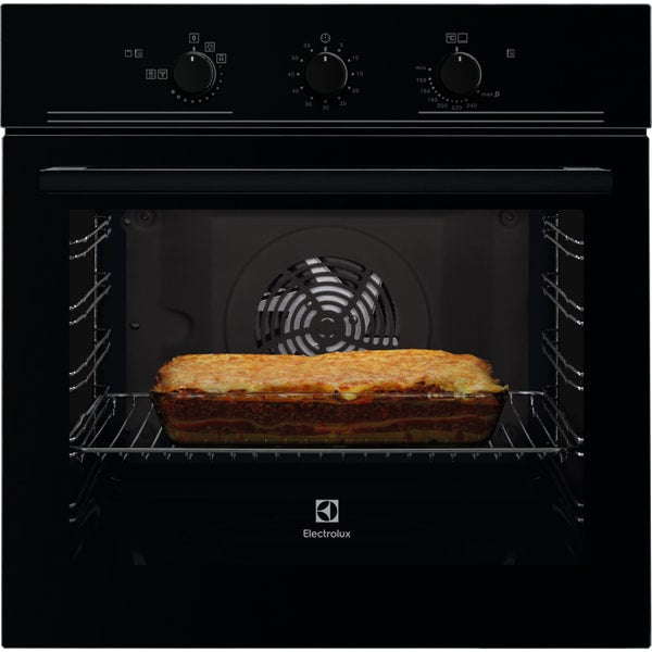 Cuptor incorporabil Electrolux EOG2102AOK, Gaz, 68 l, Autocuratare catalitica, Grill electric, Rotisor, Clasa A+, Negru