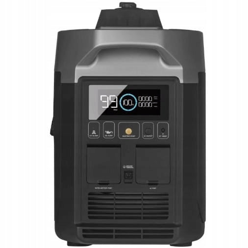 Generator electric EcoFlow Smart Dual ZDG200-EU, Benzina si GPL, 1800W, 1024 Wh, iesiri USB-C, USB-A, afisaj LCD, rezervor 4L