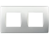 Rama Aparataje Tem Soft 2x2 Module, Argintiu