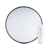 Plafoniera LED cu telecomanda, 52W, culoare Negru, Temperatura de culoare variabila 3000-6000K, Erste Macaron