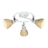 Plafoniera Klausen, Krater Pl3, Alb/Bej, KL163008, IP20, E27, 3 x 11 W