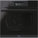 Cuptor incorporabil Haier HWO60SM6T5BH, Electric, 70 l, Autocuratare catalitica, Clasa A+, Conectivitate wi-fi, interfata I-Touch, Ghidaj telescopic, Softclose, Sticla neagra