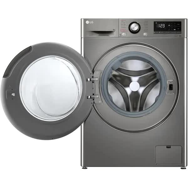 Masina de Spalat Rufe Frontala LG F4WV328S2TU, AI Direct Drive, 8 kg, 1400 rpm, Clasa B, Argintiu