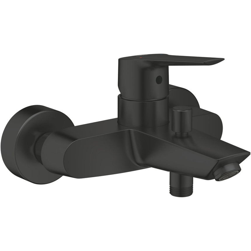 Baterie cada Grohe Start 322782432, 1/2'', aparenta, monocomanda, diverter, mat, Negru