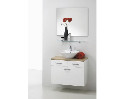 Lavoar pe Blat Form&Style Alina, 43 cm, Alb
