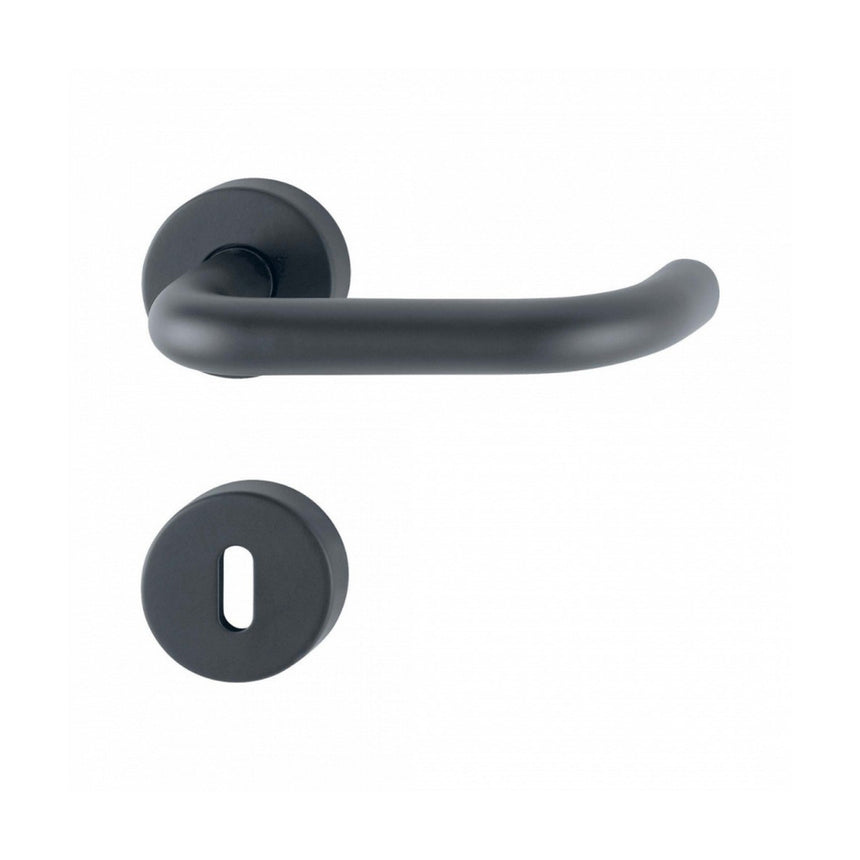 Maner usa AnsaPro Don cu rozeta pentru cheie, negru mat, 38x52 mm