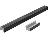 Prag cabina dus drept din marmura compozita 100 cm Granit negru