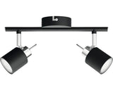 Sina Spoturi Meranti Gu10 Max. 2x35w, Metal/negru