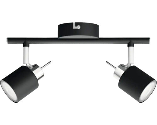 Sina Spoturi Meranti Gu10 Max. 2x35w, Metal/negru