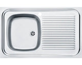 Chiuveta Bucatarie Inox Cu O Cuva Franke Sxl711, 80x50 Cm, Picurator Pe Dreapta