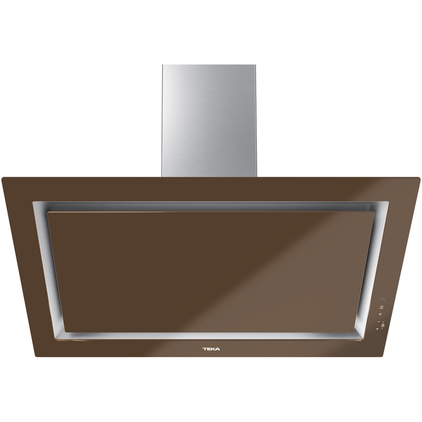 Hota incorporabila decorativa Teka DLV 98660 LB TOS, 696 m3/h, 3 viteze+1 Turbo, Functie FreshAir, Touch control, Clasa A+, 90 cm, London Brick Brown
