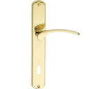 Manere Cu Sild Usa Interior Verofer Vieneta 90/235 Mm, Pentru Cheie Bb, Auriu Lucios