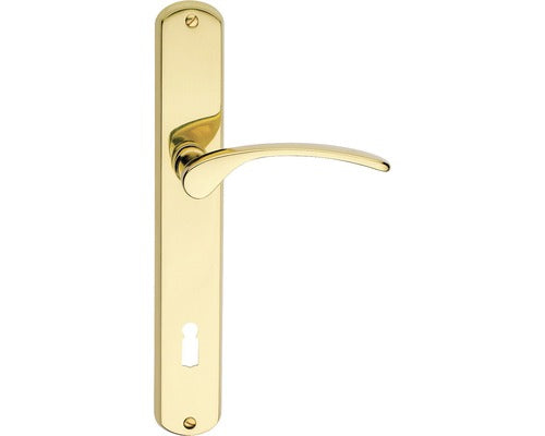 Manere Cu Sild Usa Interior Verofer Vieneta 90/235 Mm, Pentru Cheie Bb, Auriu Lucios