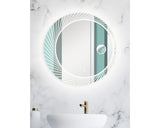 Oglinda baie cu iluminare LED DSK Silver Coast Ø80 cm