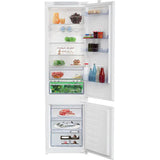 Combina frigorifica incorporabila Beko BCSA306E4ZSN, 298 l, HarvestFresh, Everfresh+, Raft sticle, Compresor ProSmart Inverter, Display touch control, Clasa E, H 194 cm, Alb