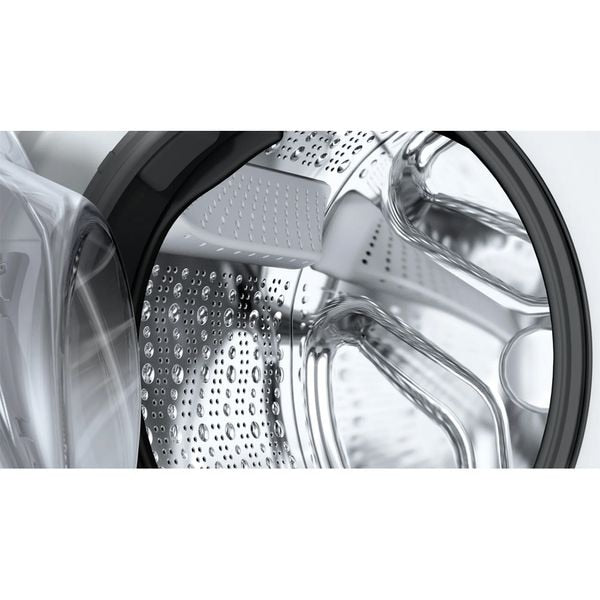 Masina de spalat cu incarcare frontala Bosch WGG244Z4BY Serie 6, 9 kg, program abur IronAssist, programe antipete, clasa energetica A, usa alba