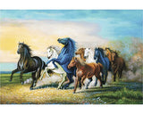 Tablou Canvas Cai Salbatici 60x90 Cm