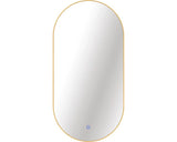 Oglinda Baie Cu Led Cordia Oval Line Backlight 100x50 Cm Senzor Touch Ip 44