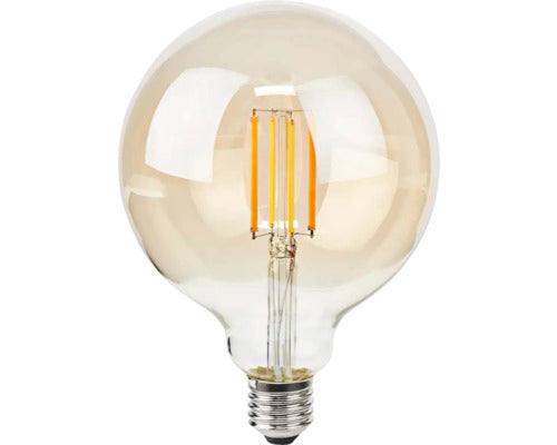 Bec Vintage Led Variabil Nedis E27 7w, Glob Clar, Durata De Viata 10.000 H, Lumina Calda, Conexiune Wifi