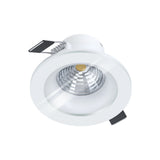Spot incastrabil SALABATE, EGLO, LED, 6W, 450 lm, 4000K, aluminiu, alb, 8.8 x 6.8 x 4.2 cm, IP44, dimabil