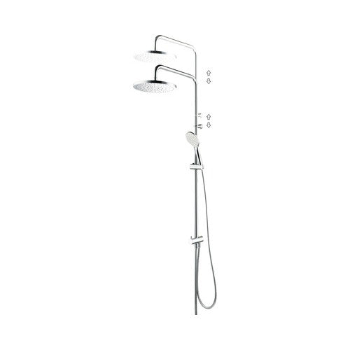 Sistem de dus cu comutator Tamina, dus fix Ø25,4 cm, para dus 3 functii, furtun dus 1,5 m, crom